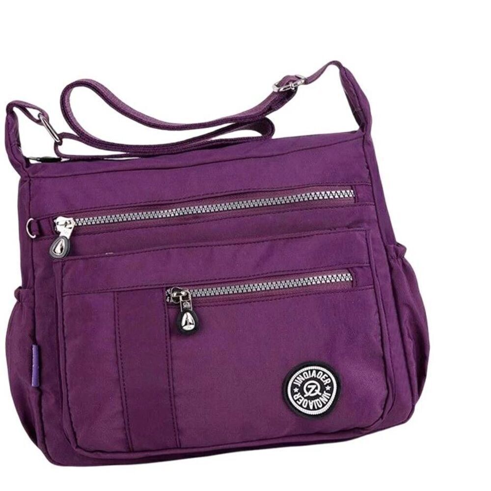 Jinqiaoer Women's Purple Nylon Crossbody Bag